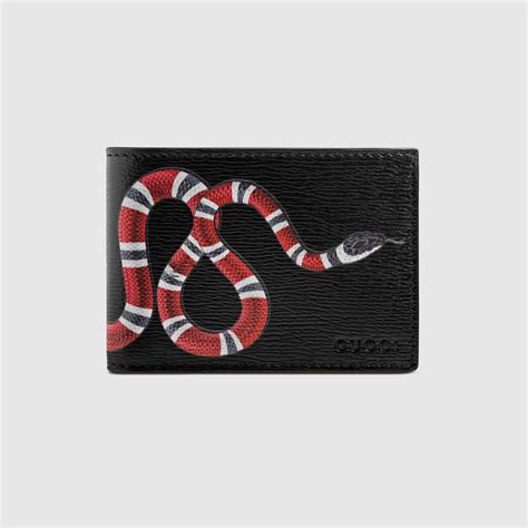 silver snake print gucci pursr|gucci snakeskin wallet.